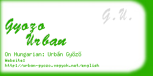 gyozo urban business card