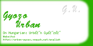 gyozo urban business card